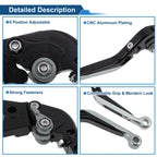 Adjustable Brake Clutch Levers for Honda CBR650R (2014–2022) Black Titanium