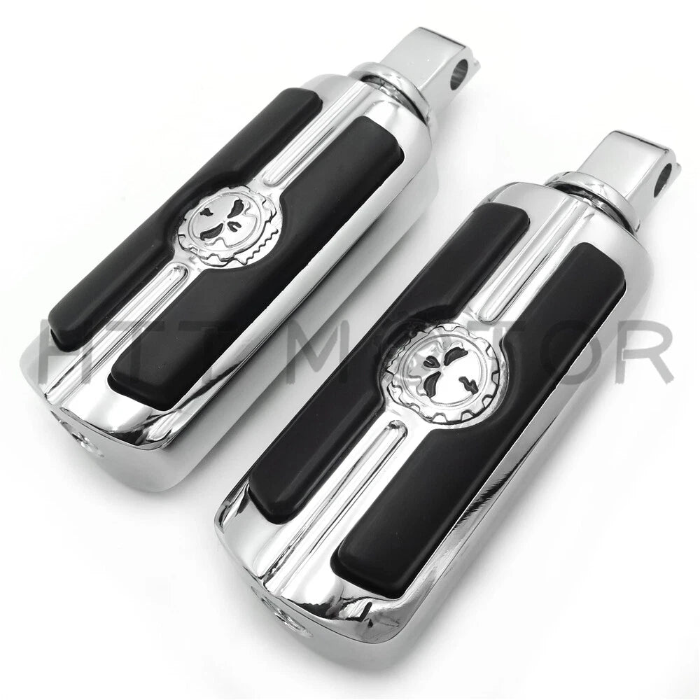 Chrome Gear Skull Footpeg for Victory Cross Roads (2018–2023)