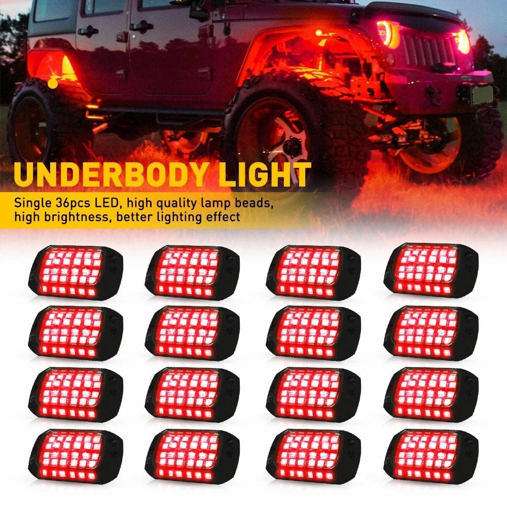 16X 36-LED Underglow Chassis Lamps for Under Car Lighting (Universal)