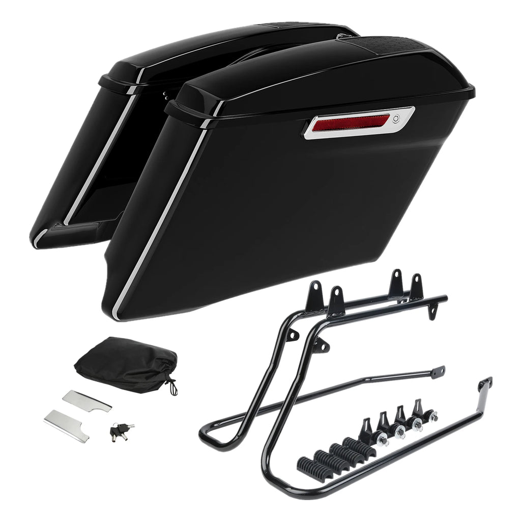 Saddlebag 6x9 Speaker Lids Conversion Brackets for Harley Heritage Softail (1984–2017)
