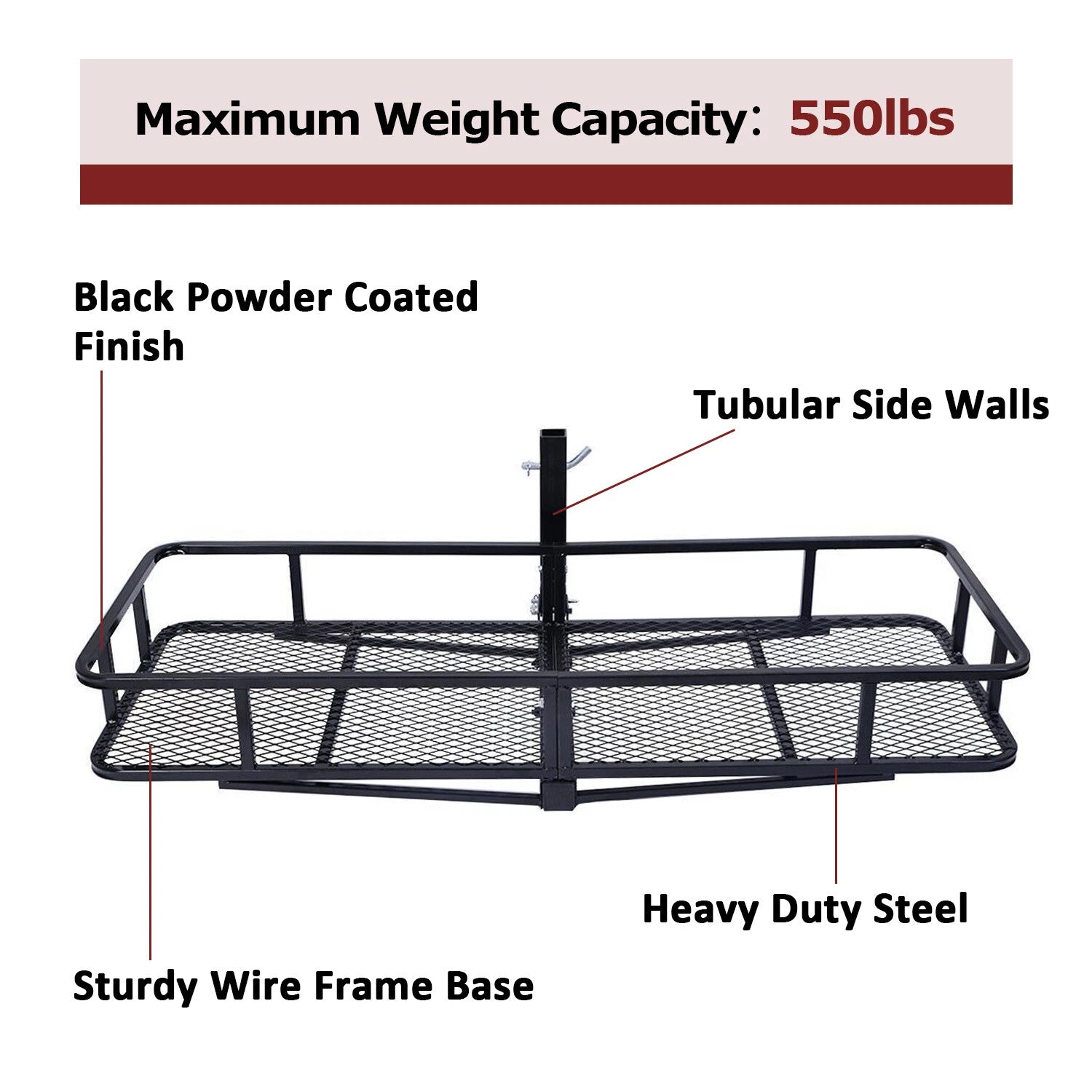 Folding Cargo Carrier for SUV (60 x 20 x 5)