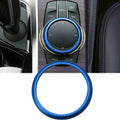 Blue Anodized Center Multimedia Controller Knob Cover Ring for BMW (2011–2019)