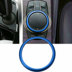 Blue Anodized Center Multimedia Controller Knob Cover Ring for BMW (2011–2019)