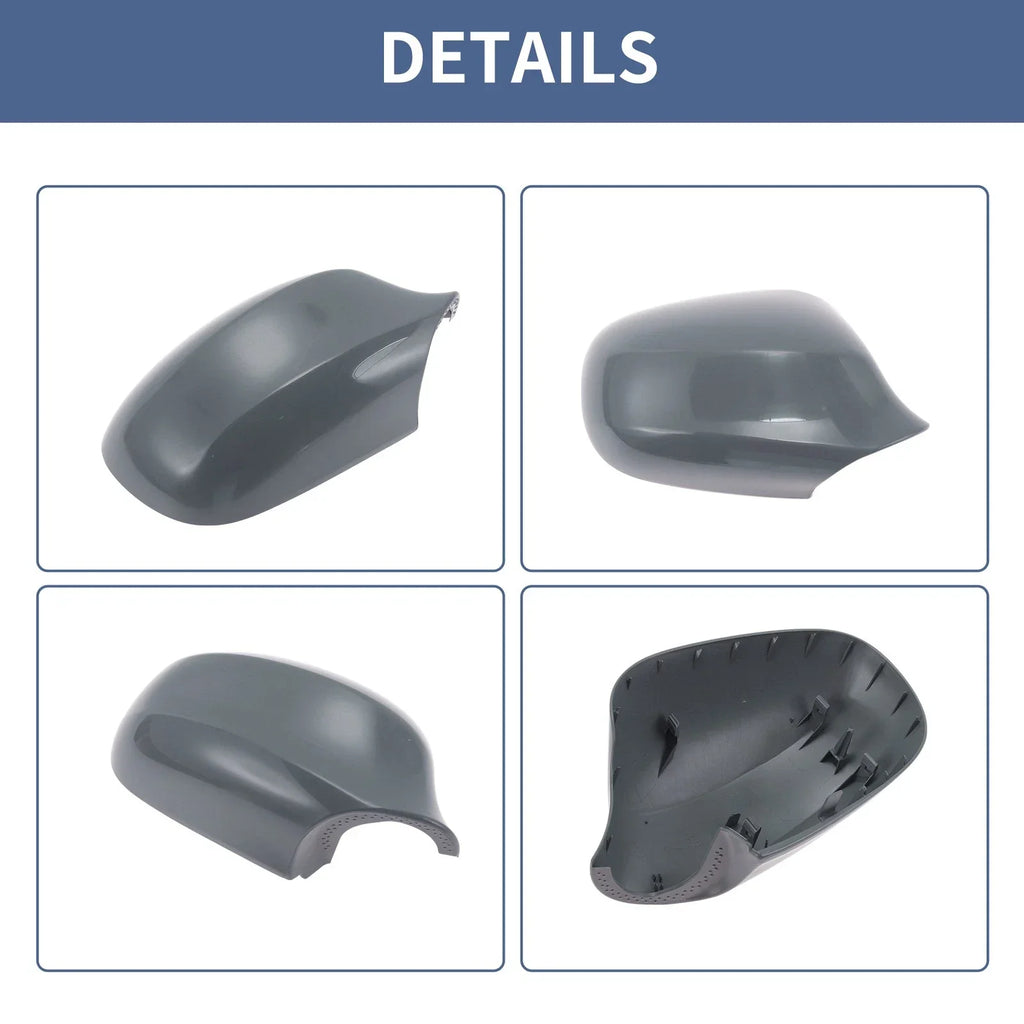 Right Passenger Side Mirror Cover Cap Grey for BMW 3 Series E90/E91 (2005-2012)