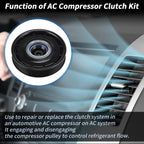 AC Compressor Clutch Kit 6 Groove for Toyota Camry RAV4 Sienna 