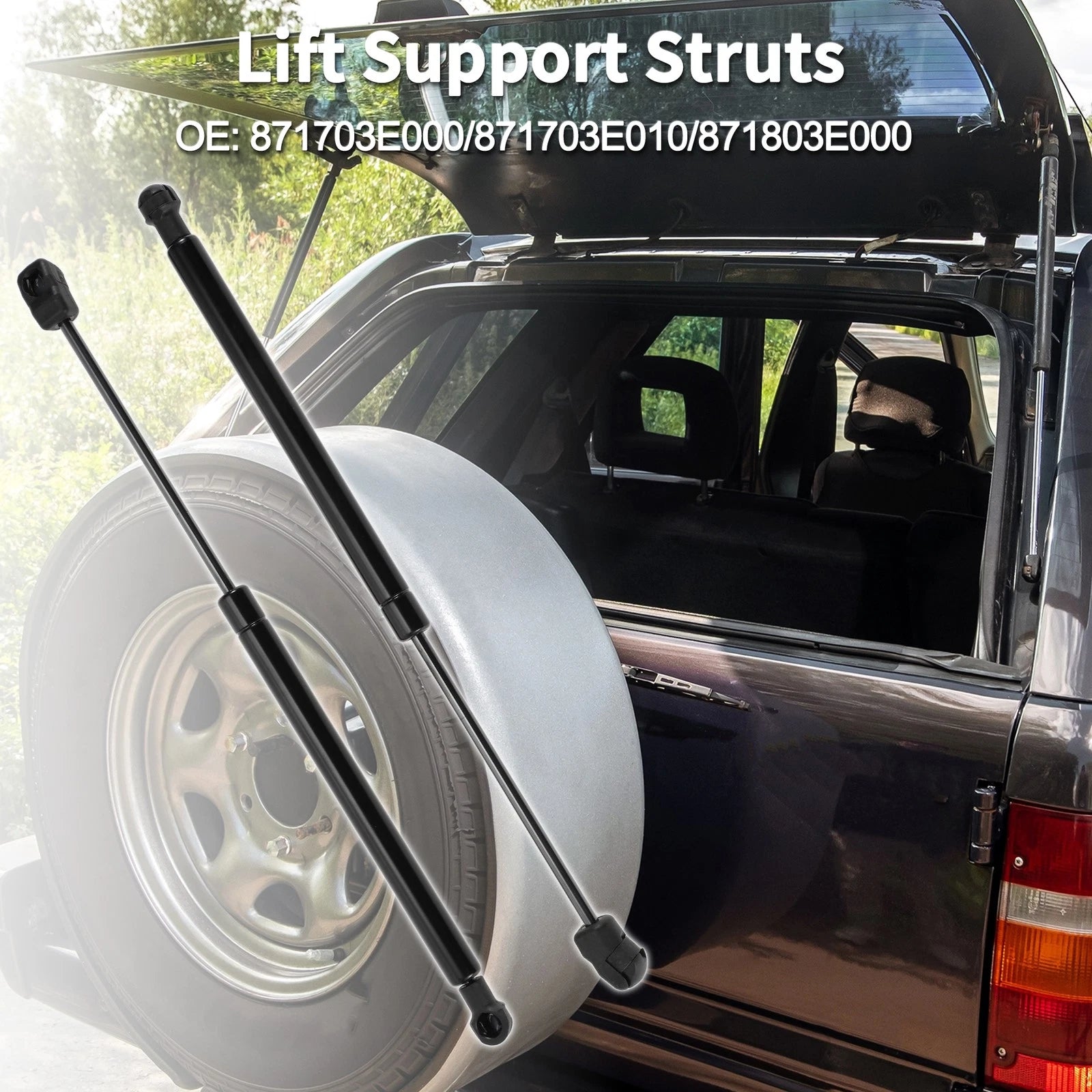 Set of 2 Rear Window Lift Supports Struts No. 871703E000 for Kia Sorento (2003–2009)