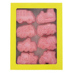 8 Piece Cookie Cutters Set for Construction Vehicles (Baking Tool)
