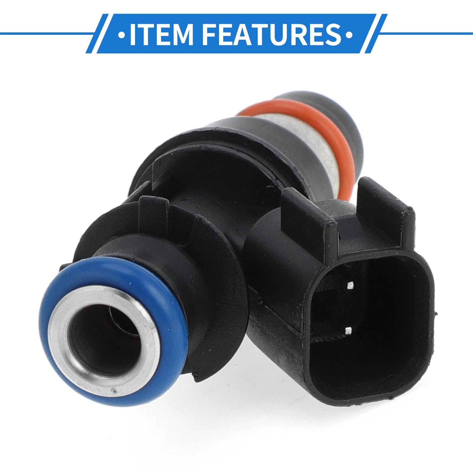 Fuel Injector No. 12586557 for Chevrolet Malibu (2004–2006) 1 Pc Black