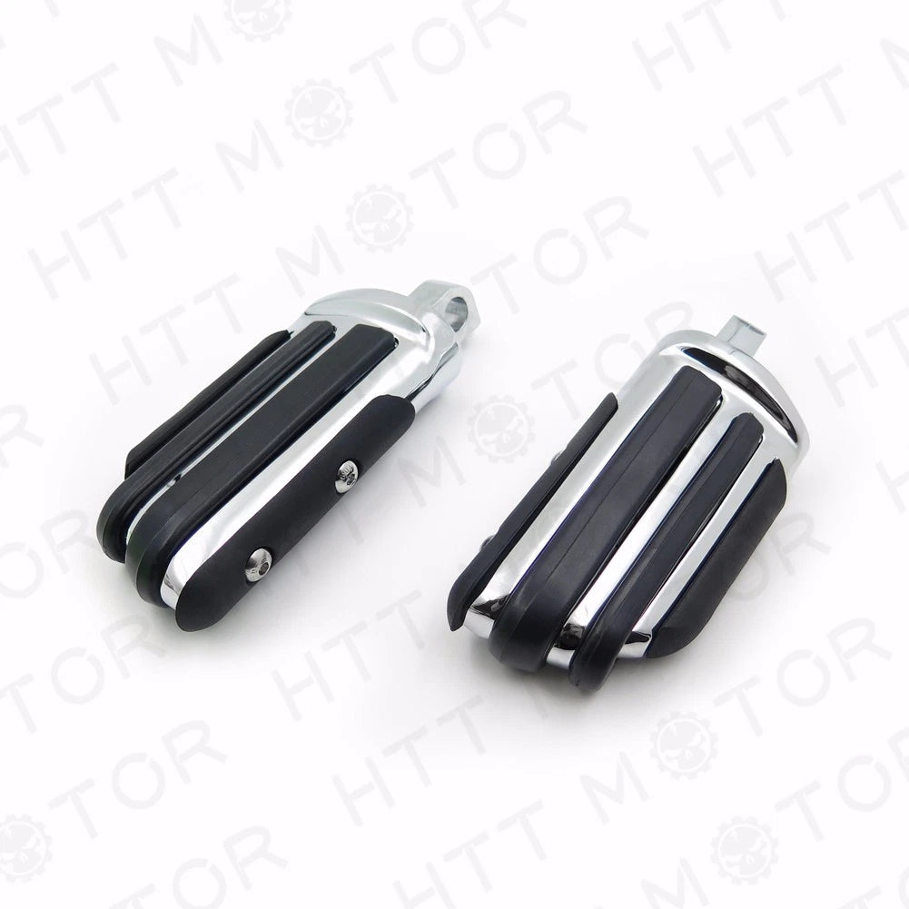 Chrome Wing Footrest Peg for Harley Davidson Dyna Glide Sportster (883-1200)