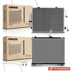 2X Radiator & AC Condenser Cooling Kit for Mitsubishi Montero (2001–2002)