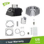 Top End Rebuild Kit for Suzuki LT 50 (1983–1987) - Cylinder Head, Piston