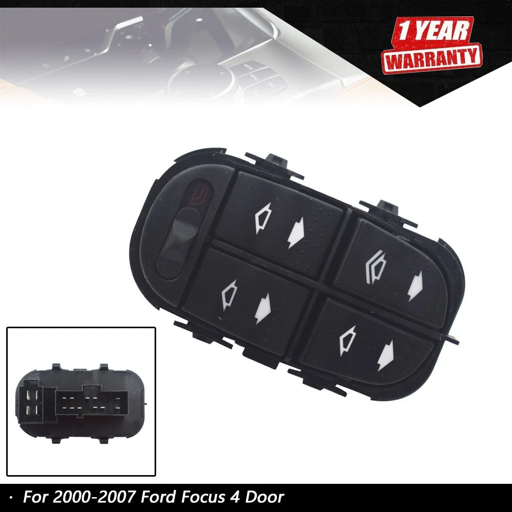 Master Power Window Switch for Ford Focus (2000–2007) Left Side