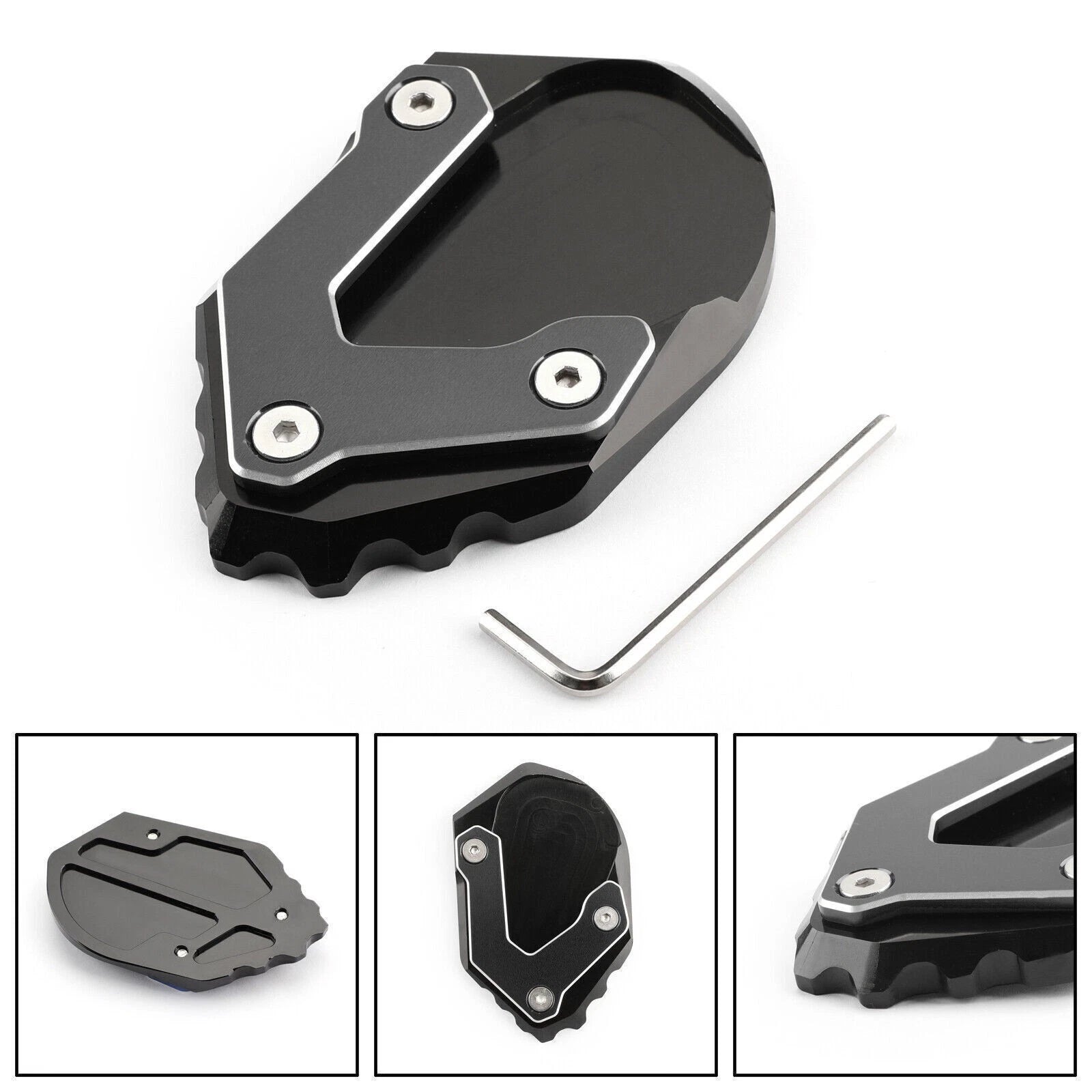 CNC Kickstand Side Stand Plate Extension Pad for BMW R1200 GS ADV (2017–2018)