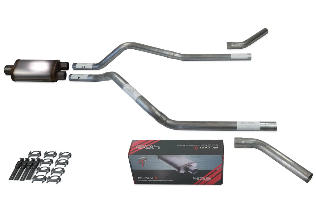 Dual Exhaust Kit for Chevy Blazer (2000–2004) - 2.5" Stainless Muffler