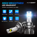 2X 9008 H13 LED Headlight Bulbs Kit for High Low Beam (6500K)
