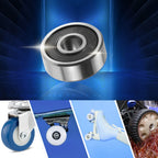 2 Pcs 624-2RS Deep Groove Ball Bearings for Auto (4x13x5mm)