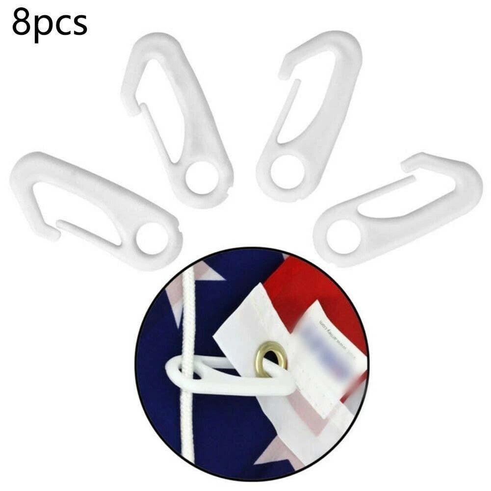 8PCS Snap Hook Clips for Flagpole (60mm x 26mm)