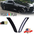 2X Smoke Lens White LED Side Marker Lights for Chevy Camaro (2016–2023)
