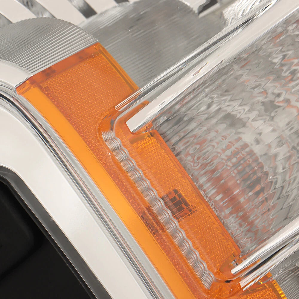 Headlight Assembly for Ford F150 (2018–2020) Halogen Chrome Clear
