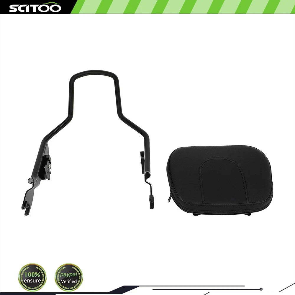 Detachable Backrest Sissy Bar for Harley Touring Street Glide Road King (2009–2022)