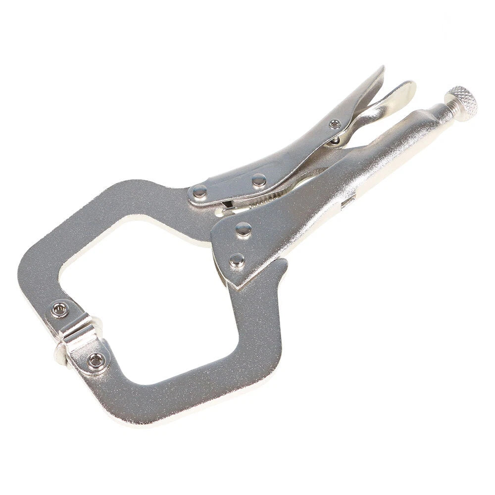 Set of 5 Locking C-Clamp Pliers with Gasket for Automotive Use