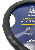 Steering Wheel Cover Style 18 Inch for Peterbilt Kenworth Black Carbon Fiber