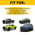 12x Tri-Color Door Cup Handle Sill Scuff Cover for Toyota Camry Tacoma
