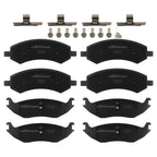 Front & Rear Ceramic Brake Pads for Chrysler Aspen/Ram 1500 (2007–2018)