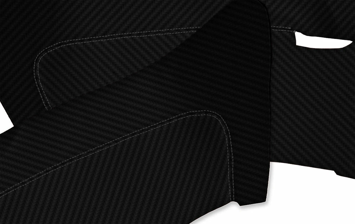 Carbon Fiber Rear Insert Door Panel Cover for Toyota Avalon (2013–2018)