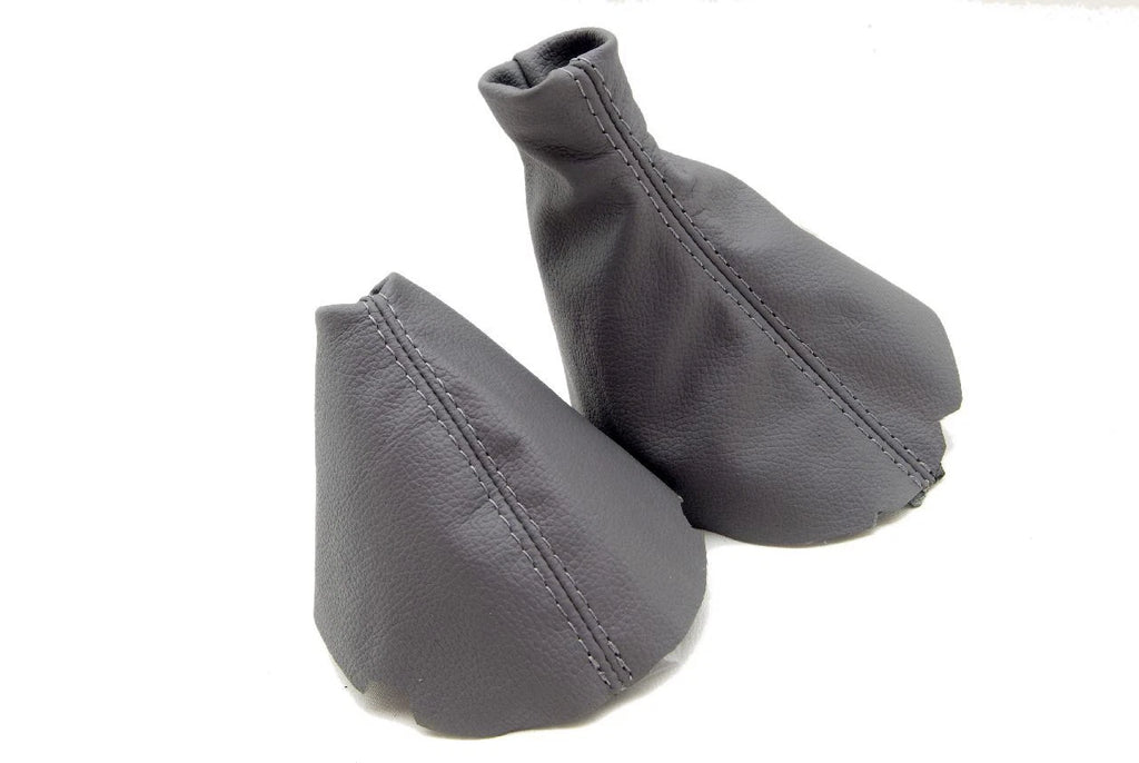 Leather Synthetic Automatic & E Brake Boot for BMW X5 (2000–2006) Gray