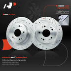 Drilled Brake Rotors & Brake Pads for Honda Accord