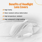 Headlight Lens Cover for Hyundai Sonata (2011–2014) Polycarbonate Clear