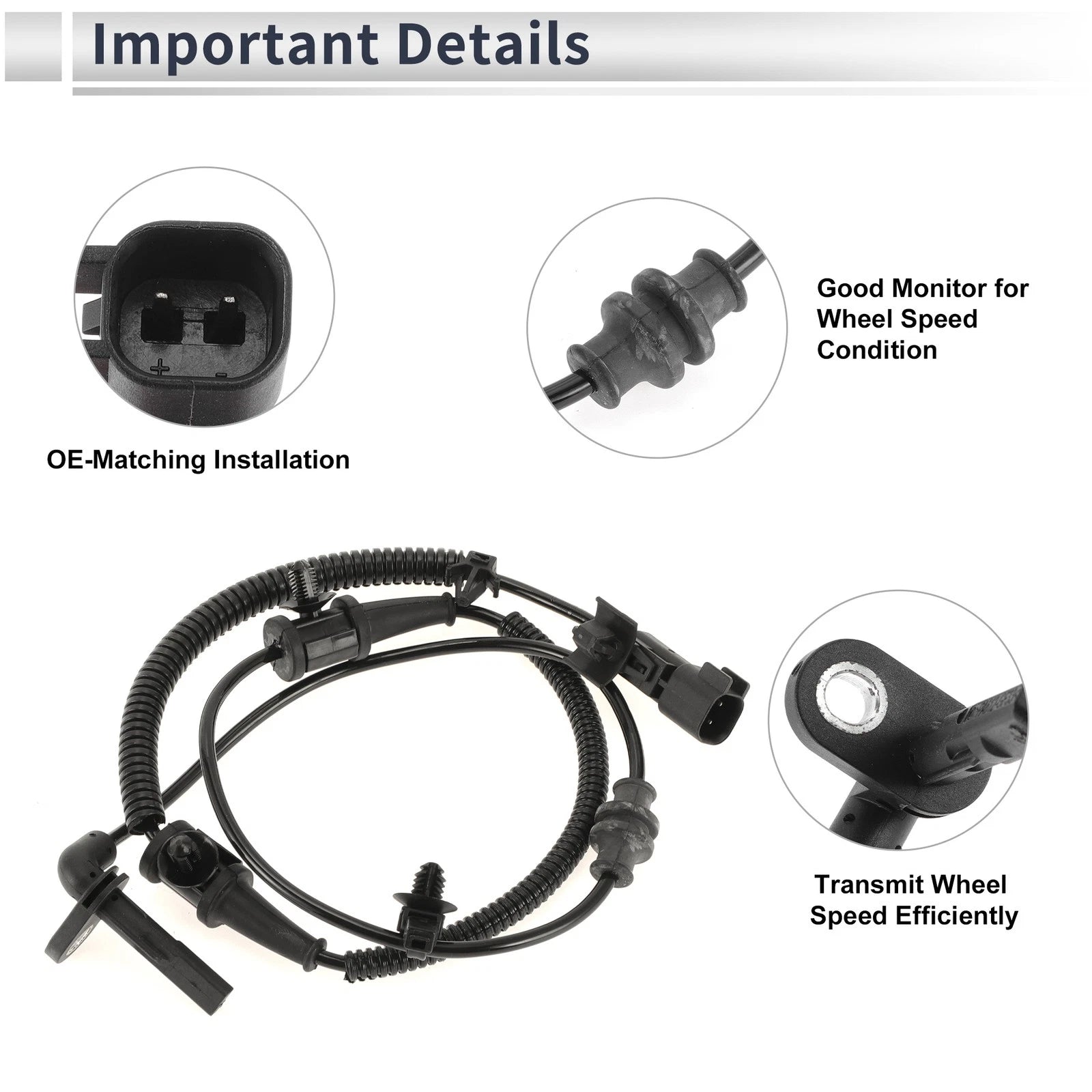 ABS Wheel Speed Sensor for Buick LaCrosse (2010–2016) Front Left/Right