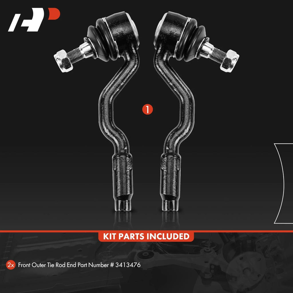 2X Front Outer Tie Rod End for BMW X3 (2004-2010)