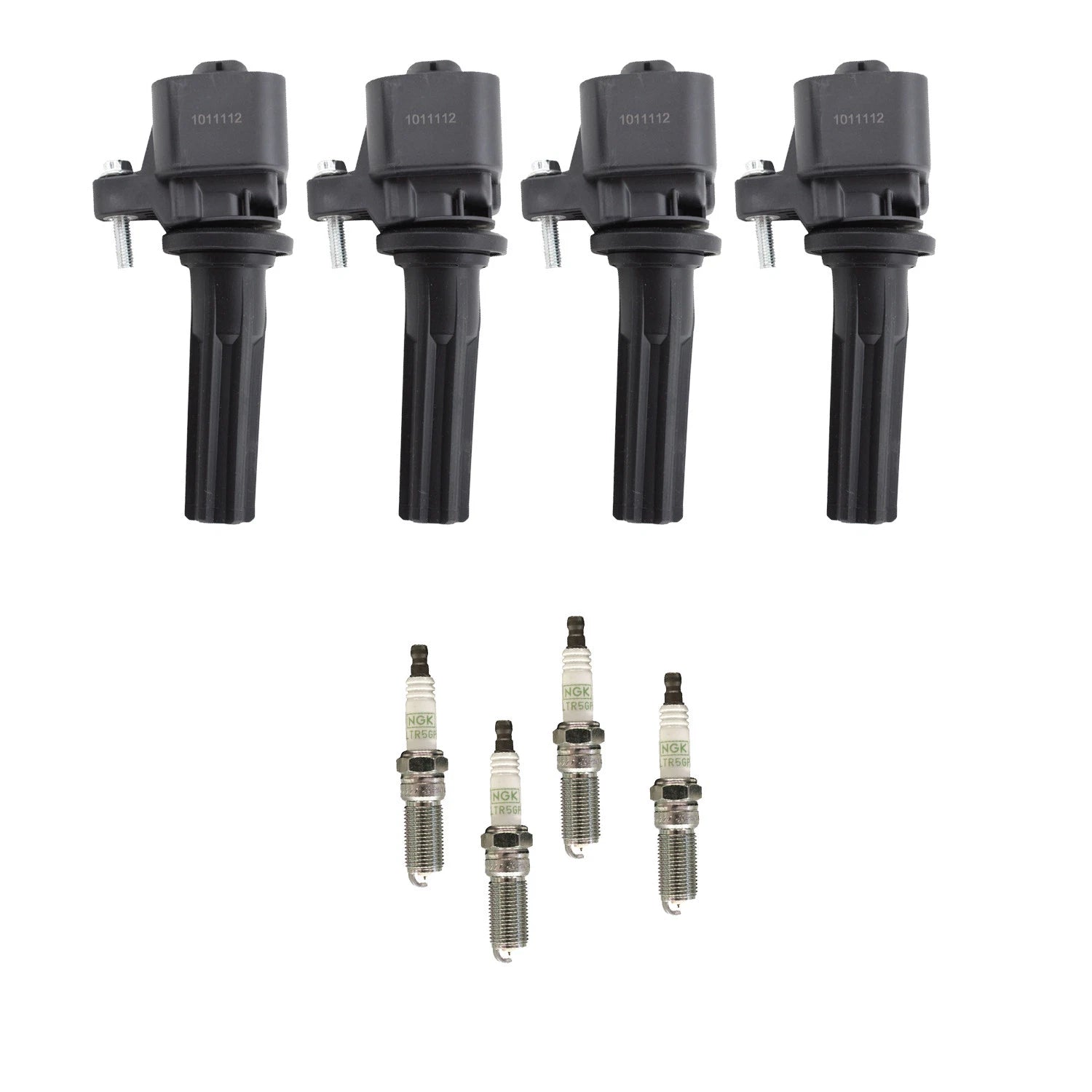 Set of 4 NGK Ignition Coils & Platinum Spark Plugs for Canyon i-290 (2007–2009)