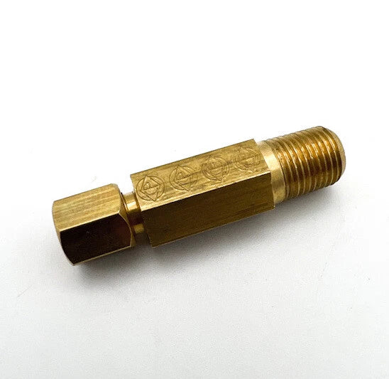 Oil Line Fitting Assembly 3/4 Inch for SBC 1967–1968 Chevy Camaro