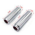 Chrome Cross 1" Hand Grips for Harley Electra Glide, Suzuki Marauder (1600, 800)