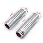 Chrome Cross 1" Hand Grips for Harley Electra Glide, Suzuki Marauder (1600, 800)