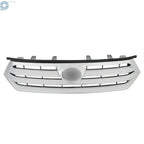 Front Upper & Lower Grille for Toyota Highlander (2011-2013) Silver/Black