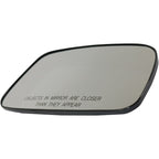 Right Side Heated Convex Mirror Glass for Toyota Prius (2004–2009)