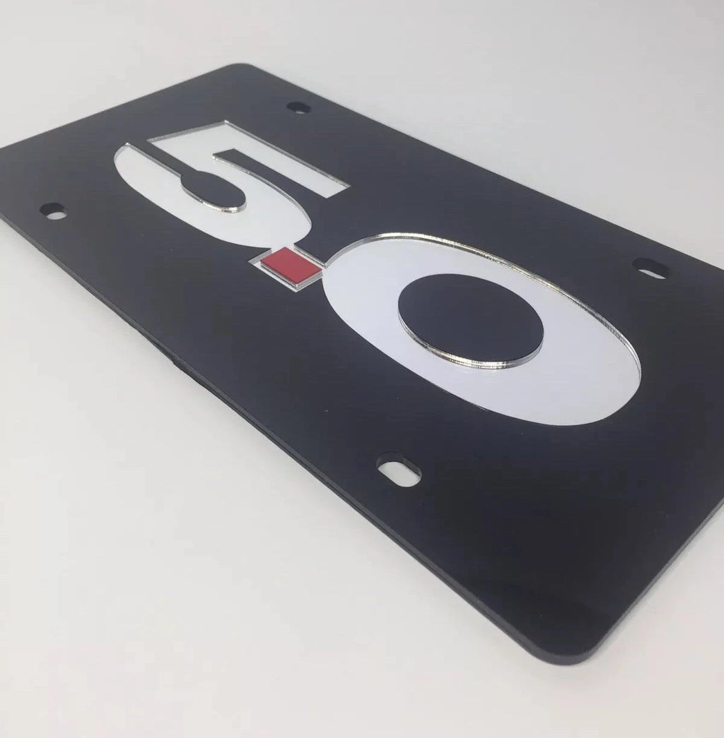 License Plate Emblem Badge for Ford Mustang 5.0 (2015–2023)