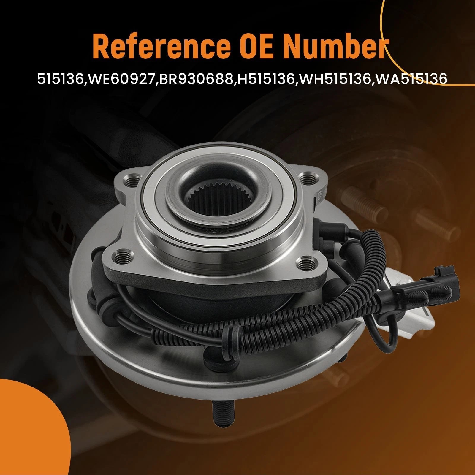 Front Wheel Hub & Bearing Bundle for Grand Caravan (2008–2011) 515136