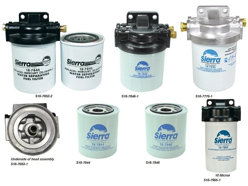 Fuel Filter for Sierra (S18-7848-1) 21 Micron Short Alloy Head 1/4 NPT