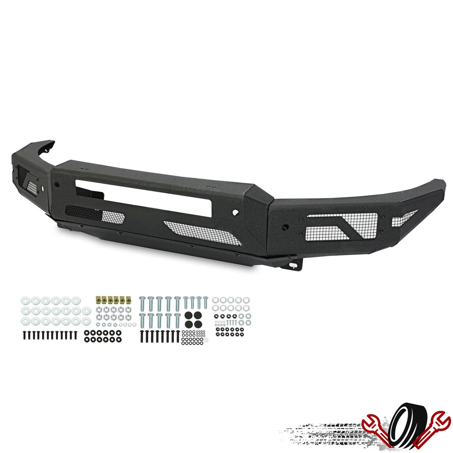 Powder Coated Steel Front Bumper for Ford Ranger (2019–2021)