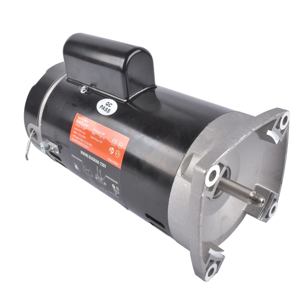 Swimming Pool Motor B2844 for Square Flange (3 HP, 230 Volts, 3450 RPM)