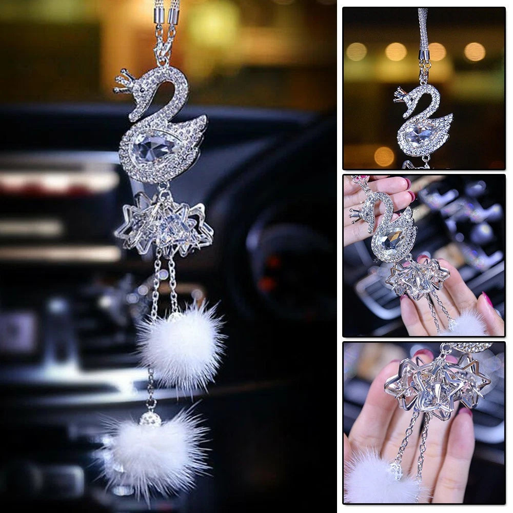 Rhinestone Rear View Pendant for SWAN (25cm)
