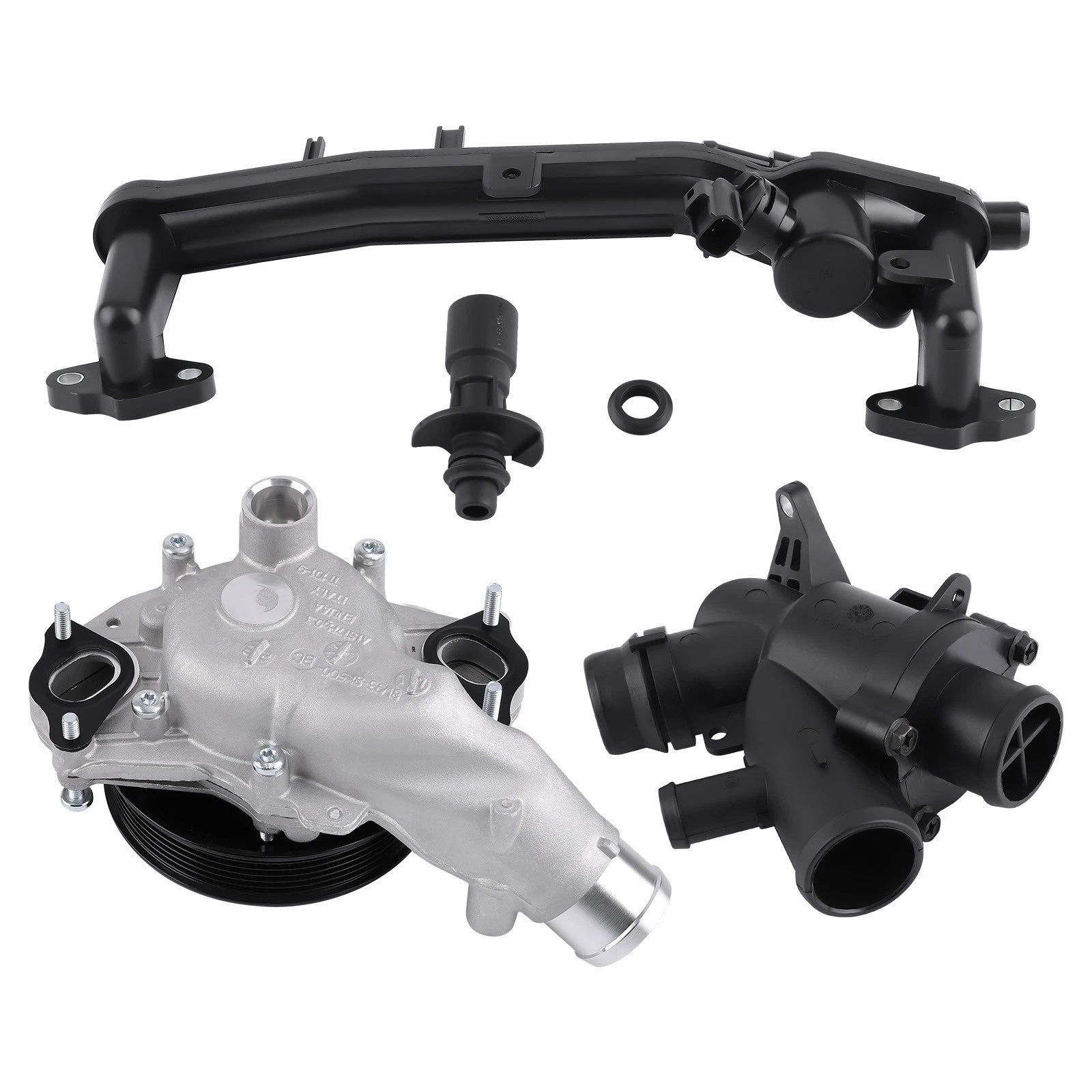 Water Pump Coolant Pipe Kit for Land Rover Range Rover LR4 (2010–2012) LR035124 R097165