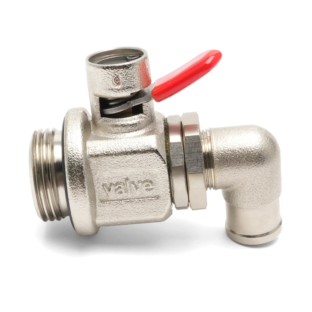 Oil Drain Valve with Removable L-Shape Hose End Combo for