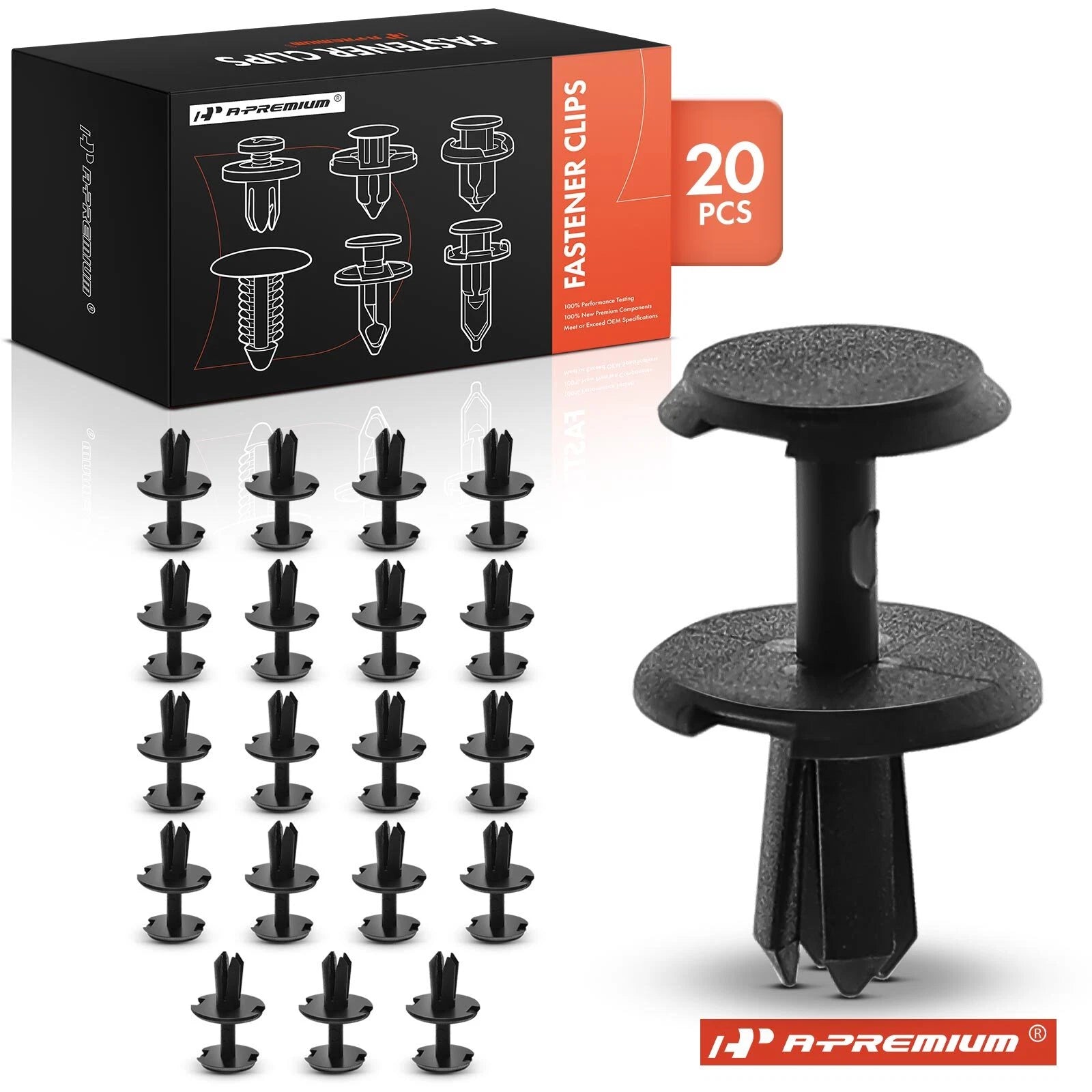 20Pcs 5mm Nylon Expansion Rivet Clips for Mercedes