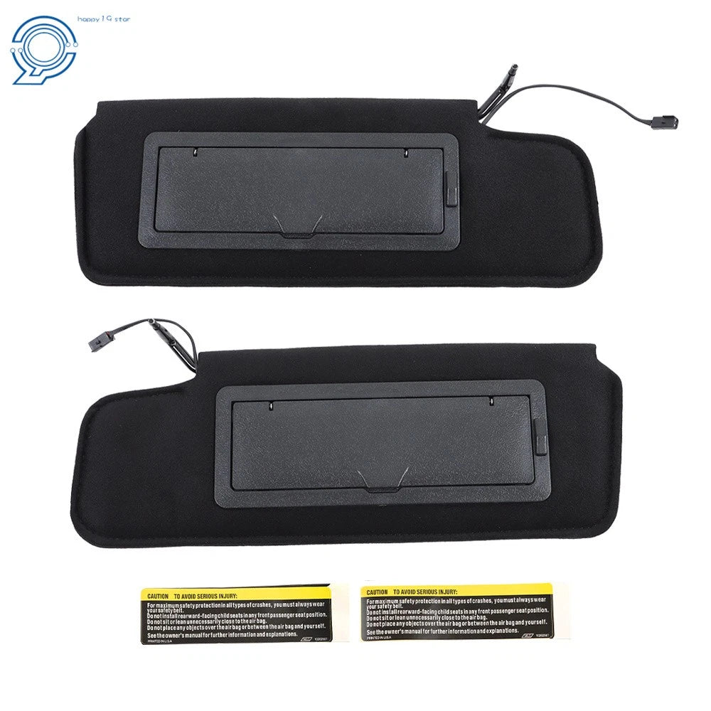 Set of 2 Sun Visors for Chevy Corvette C4 (1984–1996) with LED Light